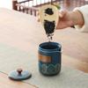 With Canister Kungfu Tea Set Ceramic Porcelain Teaware Travel Tea Set  Business Gifts