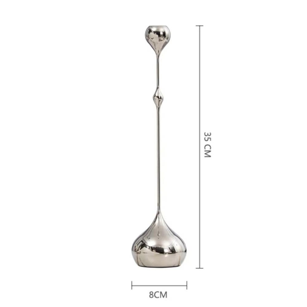 1/3pcs Silver Gold Black Candlestick Holder Romantic Wedding Photography Props  Home Dining