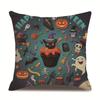 Хэллоуин Льняная Наволочка Наволочка с Принтом