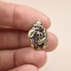 Mini Lord Ganesha Buddhas Statue Elephant God Sculptures Ganesh Figurines Pure Copper Home Garden Buddha Decoration Model Gift