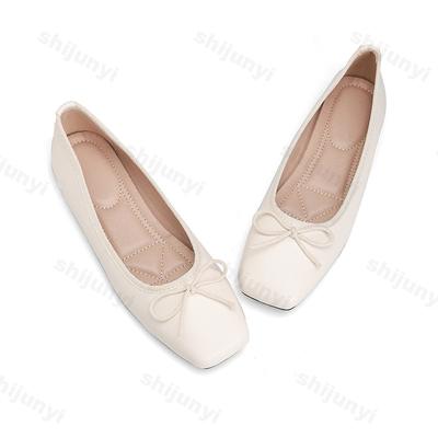 Женская повседневная обувь 2025 весна-осень новая с бантом, винтажные туфли-лодочки, легкие, удобные, нескользящие туфли Мэри Джейн