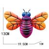 Металлическая пчела, настенное искусство, подвесные скульптуры, украшения для дома, заднего двора, сада, железное искусство, пчела, украшение для дома и улицы, статуя
