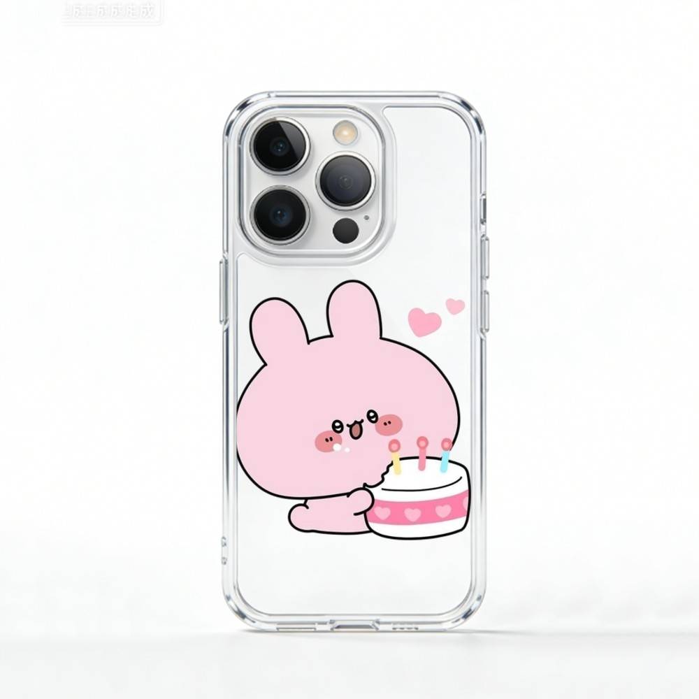C-Cute A-Asamimichan Чехол для телефона для iPhone 17 16 15 14 13 12 11 Mini Pro Max Plus Прозрачная крышка
