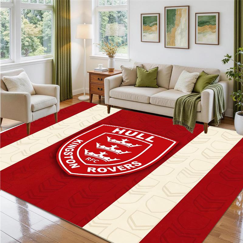 Hull KR Design Crystal Velvet Rug Soft Decorative Mat for Bedroom Entrance