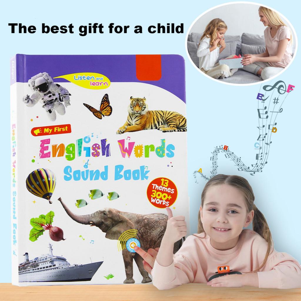 My First English Sound Toy – 470+ Words, 21 Themes, Fun Word Game,Press To Learn Phonics, Educational Language