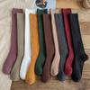 Autumn New Women's Socks Cotton Winter Long Socks Harajuku Female Trick Warm Solid Color Sock Casual Ladies Sox