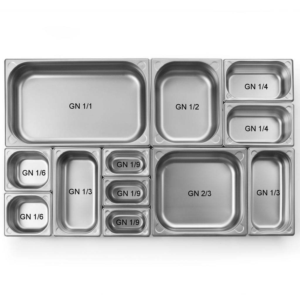 GN 12 steel container Kitchen Line height 200 mm Hendi 806357