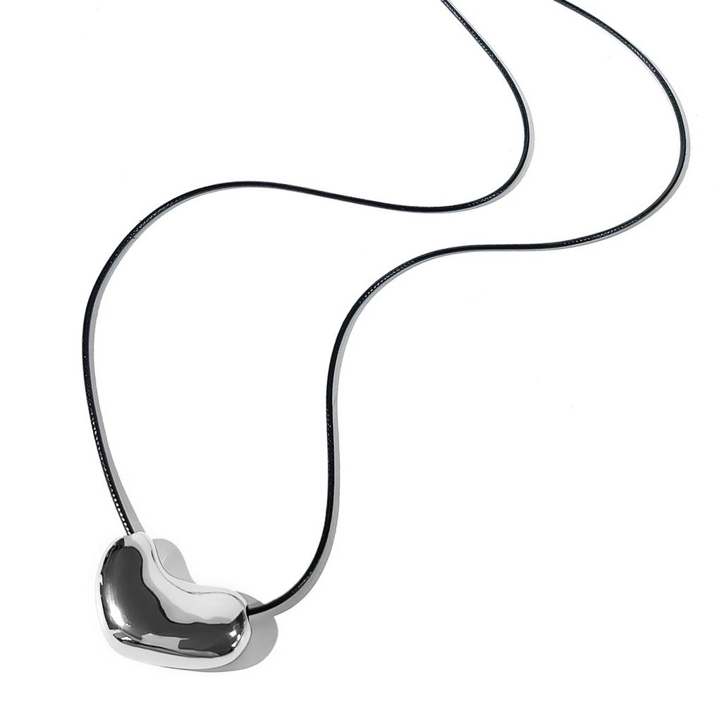 Adjustable Leather Rope Necklace with Swirl Pendant Supplies for Trendy Men and Women Versatile Fashion Accessory