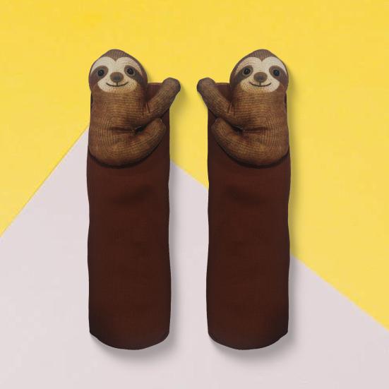 3D Вязаные носки с животными Ручная работа Ленивец Горная корова Кукла Носки до середины голени Милые Теплые Толстые Носки для пола Подарок на День рождения Фестиваль