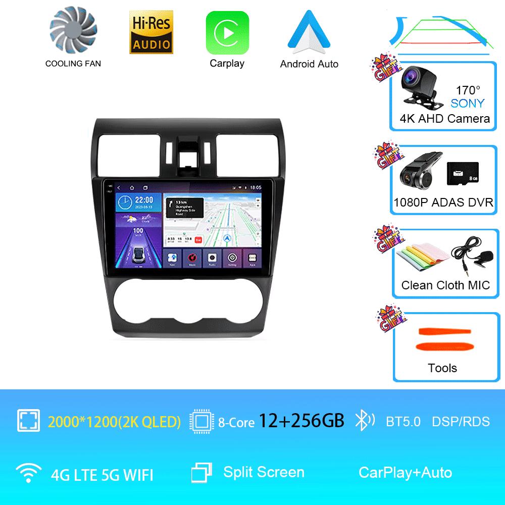 Автомагнитола Android 14 Стерео Для Subaru Forester XV WRX 2012- 2015 Для Impreza Мультимедийный Видеоплеер Навигация GPS Головное Устройство