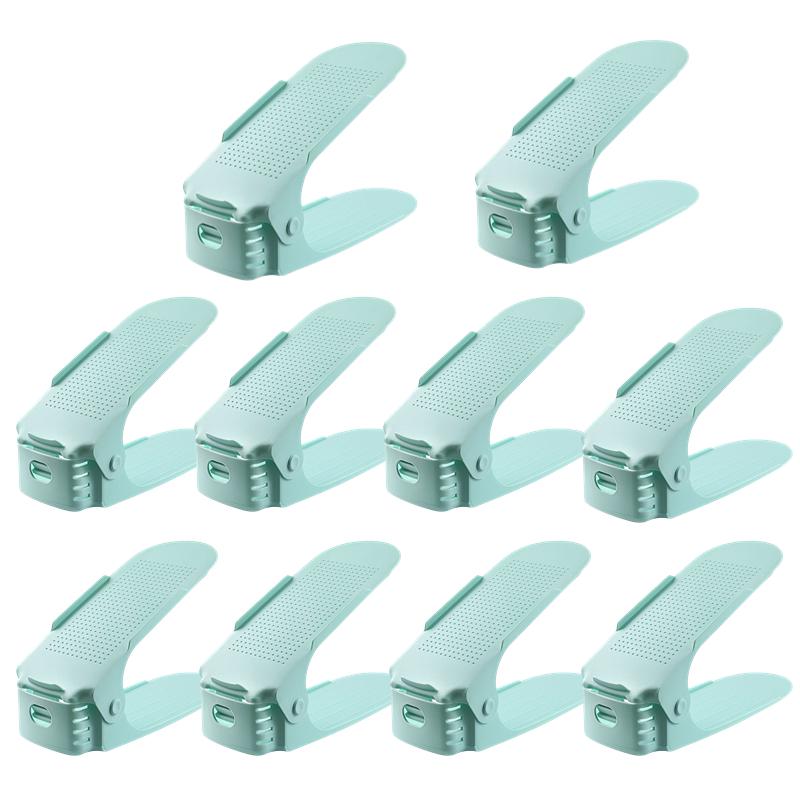 Xiaomi Mijia 5-10 шт. регулируемая полка для обуви, двойная полка, держатель для обуви, экономия места, органайзер для хранения обуви, отделения для обуви для организации гардероба