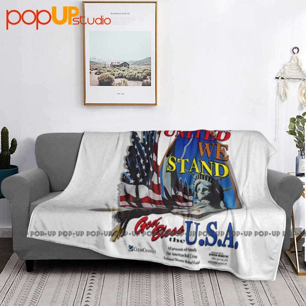 Винтажное 11 сентября 2001 года 9 11 Едины мы стоим Ультрамягкое одеяло Квилт Зимнее покрывало для дивана Покрывала для кровати