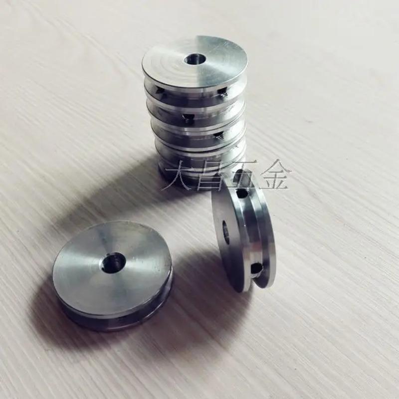 Aluminum alloy single groove belt pulley main shaft motor pulley model transmission wheel small belt pulley 40