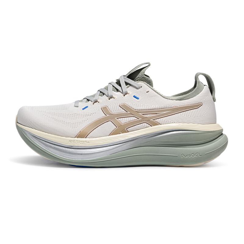 Asics Кроссовки GEL NIMBUS 28 Низкие для тренировок, городской езды, бега Мужские Цвет: экрю 1011C270-100