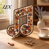 Music Room Decor Musical Note Instrument Jigsaw Puzzle Ornament, 3D Wooden Lover Puzzle, Display Art, Gift for Lovers