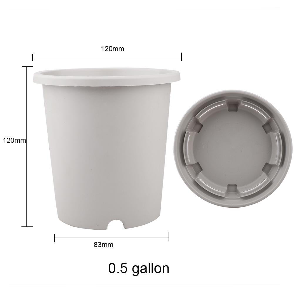 Пластиковый воздушный горшок-плантатор круглый, 1 галлон, с поддоном 180x150 мм, горшок для цветов с контролем корневой системы