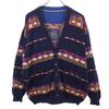 BLUE BROS 80s 90s Made In Italy Old Overall Handle Long Sleeve Knit Cardigan Men's Used