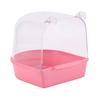 Easy To Clean Transparent Bird Bath Cage Convenient Bath Bathroom for Small Birds