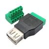 USB-адаптер Экранированный разъем 50 53 мм ПВХ Запасные части Резьбовое соединение USB2.0 Электрооборудование Тип-A