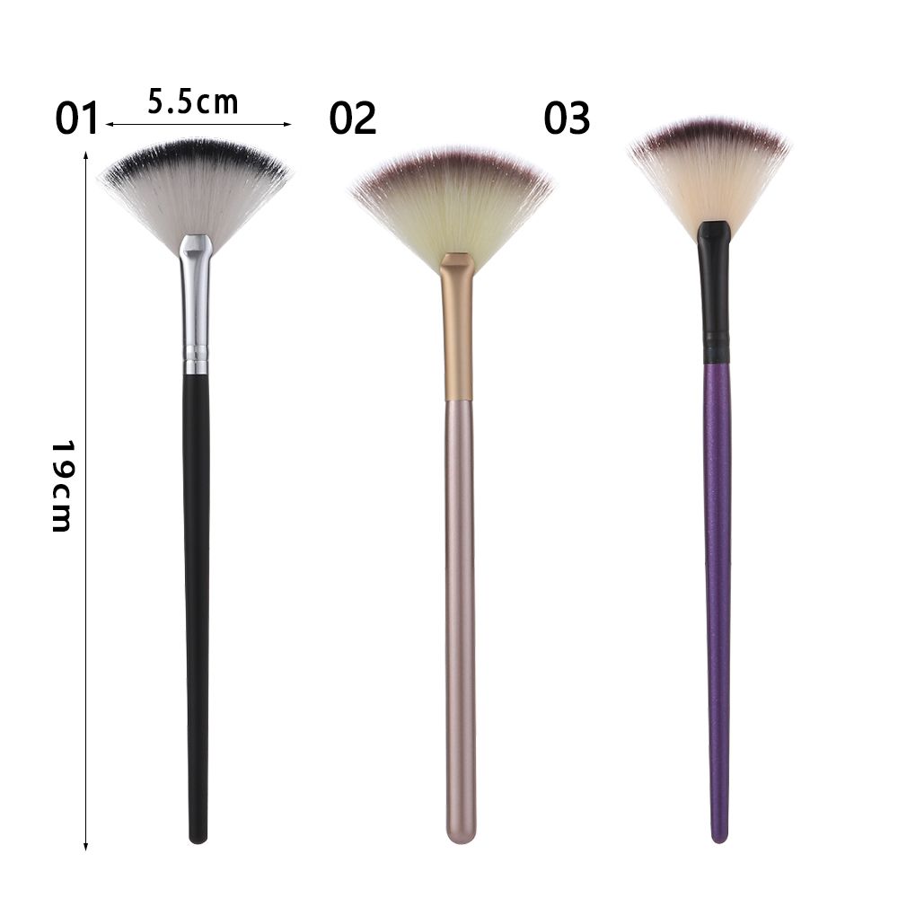 Cosmetic Makeup Tool Applicator Fan Brushes Professional Makeup Brush Powder Brush