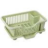 31BC Thick Car Bowls Rack Organiser with Drain Board Storage Compartments 43Cm