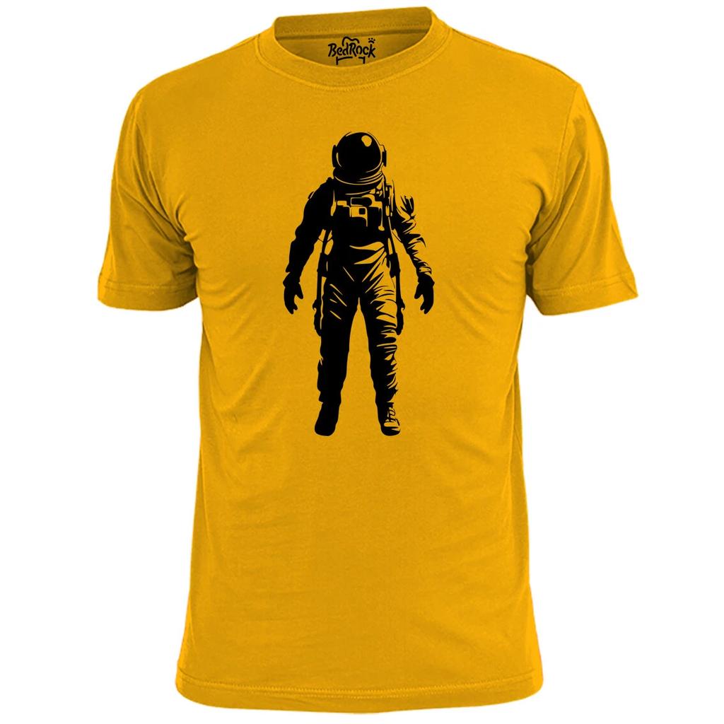 Mens Astronaut Stencil T shirt Spaceman Rocket