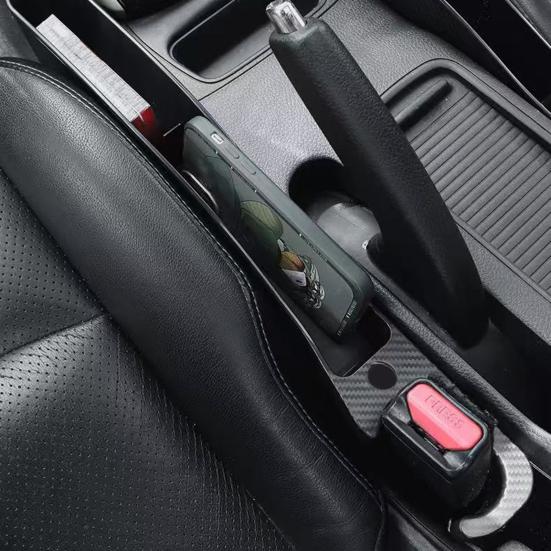 2 шт. Органайзер для щели между сиденьями автомобиля с отверстием для зарядки, большой вместимости