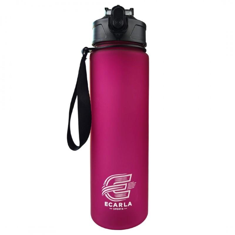 Butelka Na Wodę Bidon Sportowy Matowy Bordowy Fitness Siłownia 750 Ml