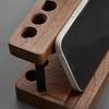 Creative Walnut Pens Holder Multifunction Toothbrush Holder Brush Display Case  Office/School