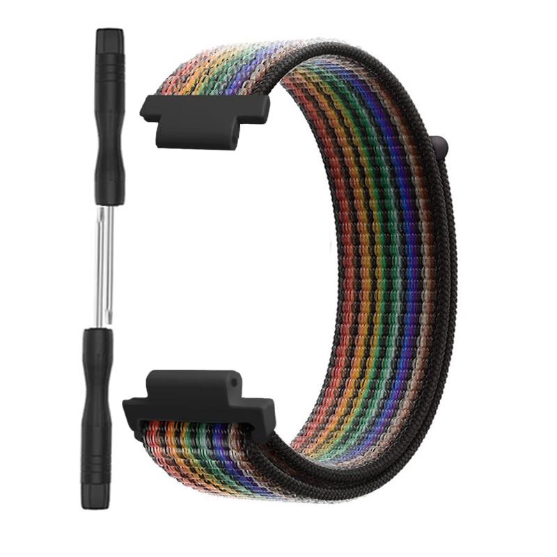 Garmin Forerunner 235 lite nylon strap 735 XT/230/220/620 breathable watchband Approach S20 S6 quick-drying strap double B Garmin 235/735 nylon strap