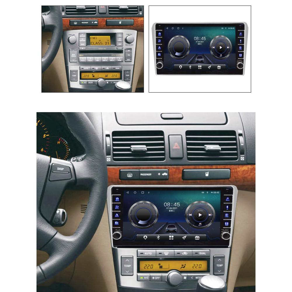 Для Toyota Avensis T250 2 2003-2009 с кнопкой Android автомобильный радиоприемник мультимедийный плеер навигация стерео GPS 2 Din 1 + 16 ГБ