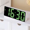 Цифровые часы в простом стиле Светодиодный будильник Спальня Электронные настольные часы с отображением температуры Регулируемая яркость 12/24