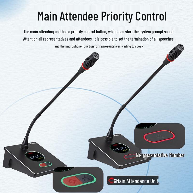 XEW-730C Professional Wired Digital Conference Microphone System (CN version)