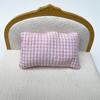1Pcs 1/12 Dollhouse Miniature Furniture Toys Flower Pillow Cushions For Sofa Couch Bed For For Doll House Throw Pillow