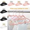 Hangers Velvet Flock Non Slip 360 Degree Hook Coats Hanging Plastic Adjustable