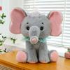 Милая плюшевая игрушка слон с набивкой из ПП хлопка, мягкий короткий мех, для девочек, подарок