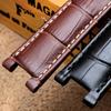 Кожаный ремешок верхнего слоя с тиснением под крокодила из коровьей кожи для YA133309 Gales 20*11 мм 22*13 мм Ремешок для часов Черный Коричневый Мужские аксессуары