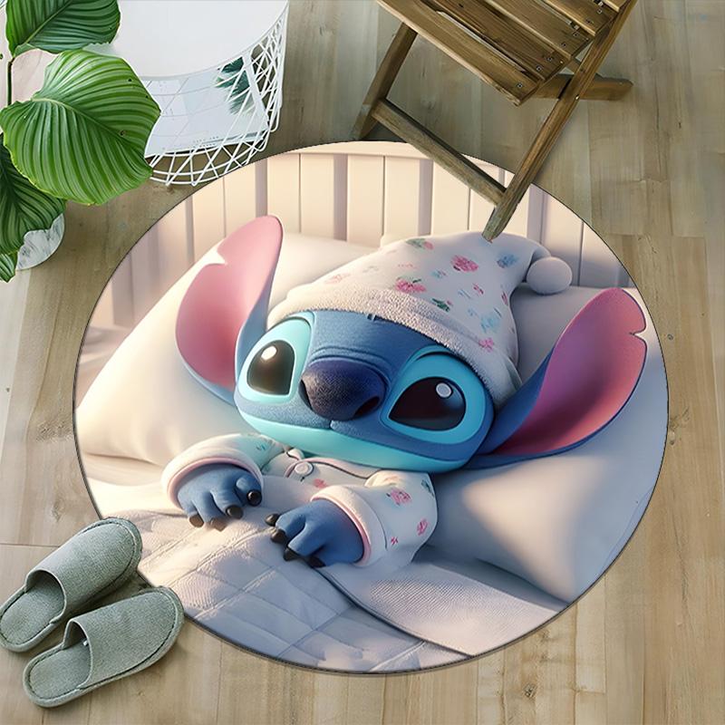 1pc S-Stitch16 Carpet, Round Rug, Comfortable, Suitable for Entryways, Living Rooms, Office, And Bedrooms, Christmas Decoration