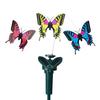 Pack of 3 Solar Powered Fluttering Butterflies Flying Butterfly Garden Ornaments