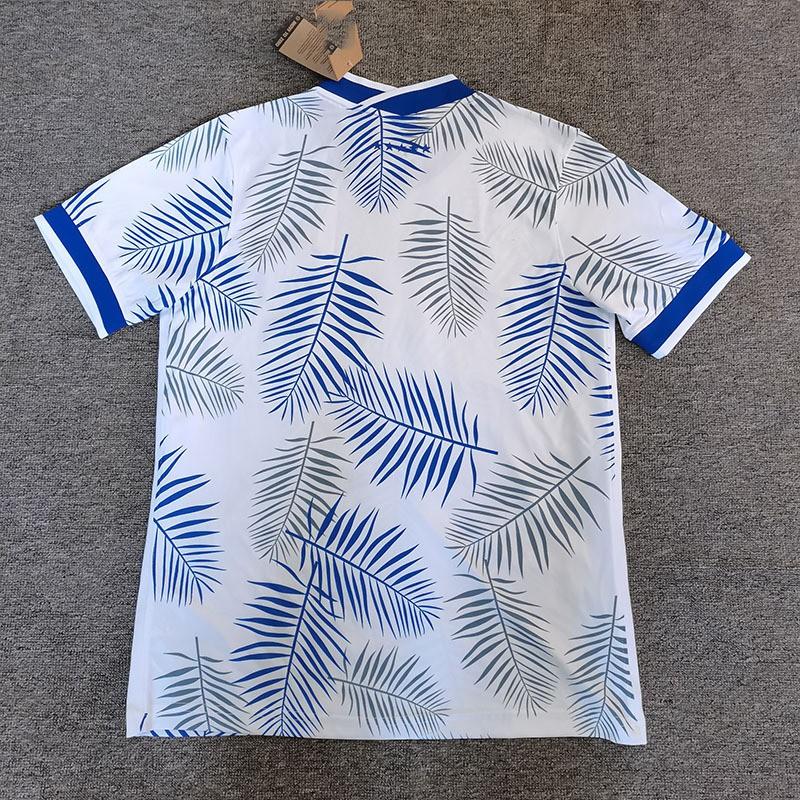 Mens Bamboo Fiber Football Jersey Short Sleeve Soccer Shirt Brazil Leaf Design Edition