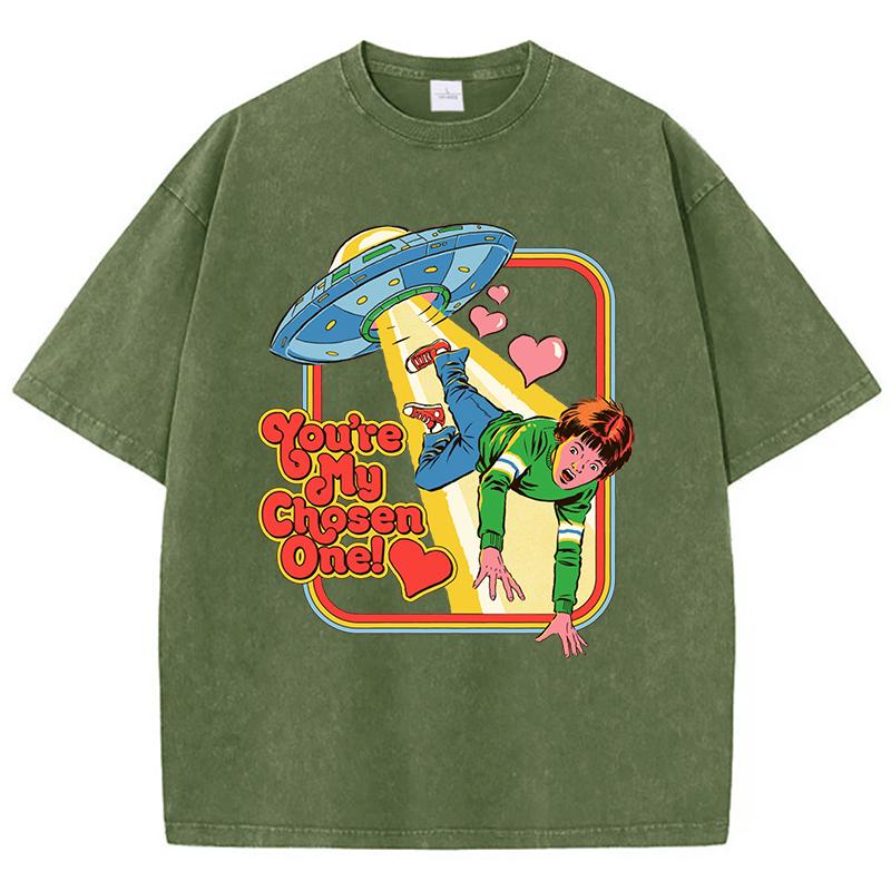 You Are My Chosen One Печать Женские стираные футболки Дышащие модные футболки с круглым вырезом и коротким рукавом