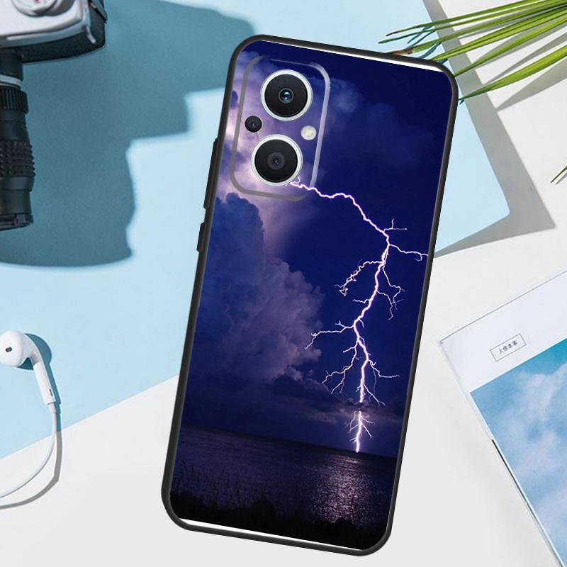 Чехол в стиле «Небесная молния» для OPPO Reno 11 12 13 14 Pro 11F 12F 13F 14F 7 8 Lite Чехол для OPPO Find X5 X6 X8 X9 Pro