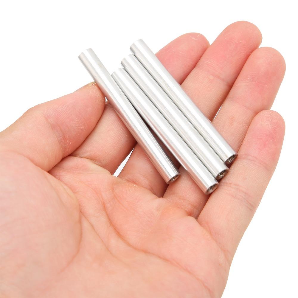 5pcs Round Shape Coupling Nut Fastener Durable Threaded Column Spacer For DIY Projects