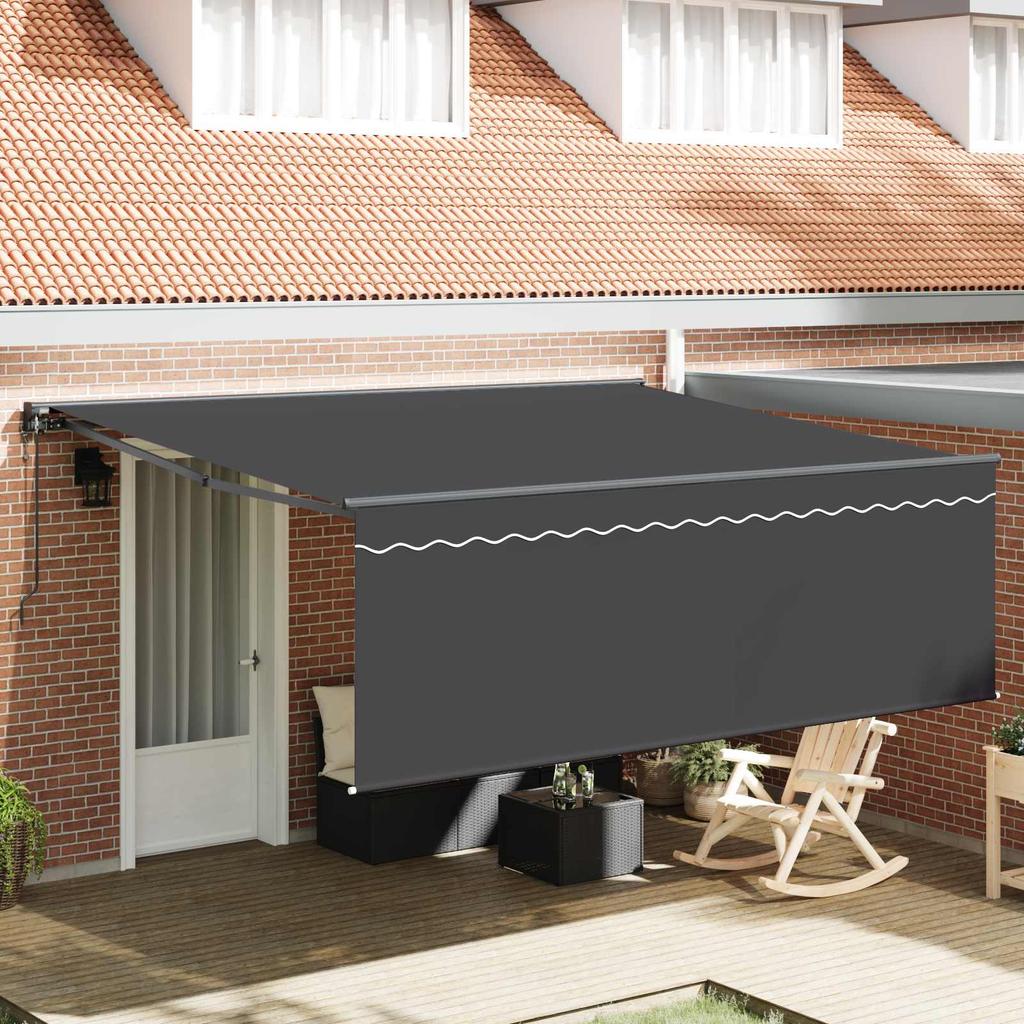 Retractable Awning Anthracite 400 x 300 cm
