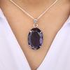 Iolite Gemstone Silver Unique Pendant 1.75" , 925 Sterling Silver Jewelry, Iolite Pendant For Women, Partywear Chain Pendant PP-63-8