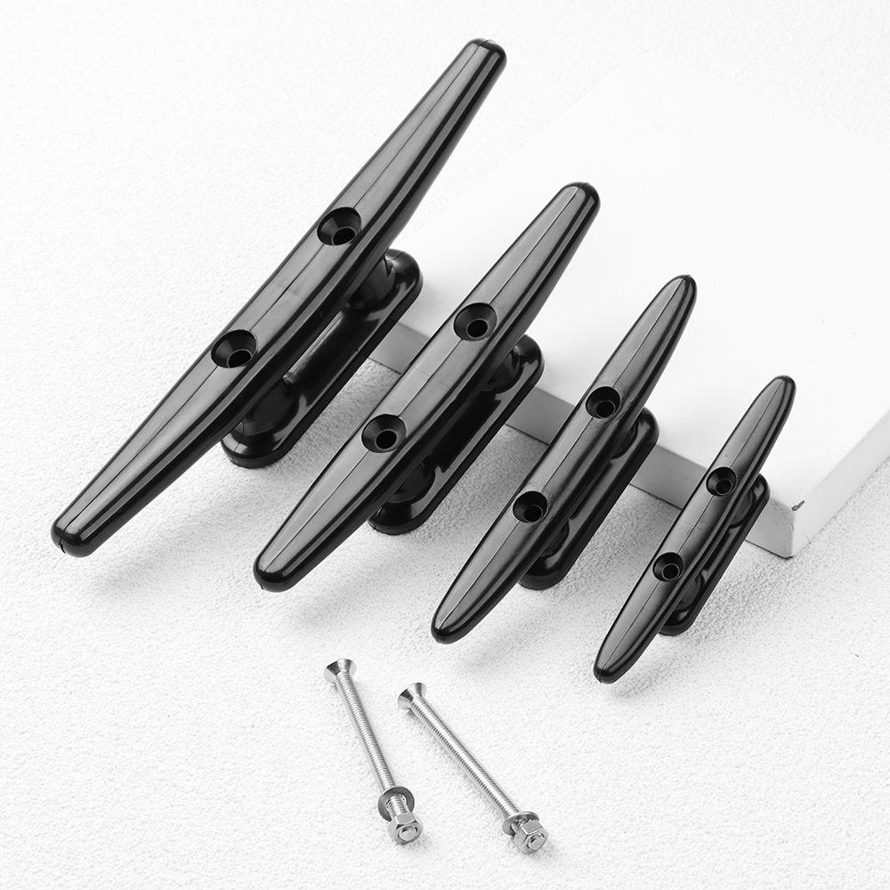 Deck 100/128/152/200mm Canoe Deck Hardware Open Base Cleat Low Flat Cleat Line Rope Tie Ship Lock