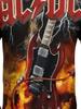 Мужская футболка с принтом AC/DC 3D, 100% полиэстер, круглый вырез, повседневная трикотажная ткань, летний модный топ с принтом