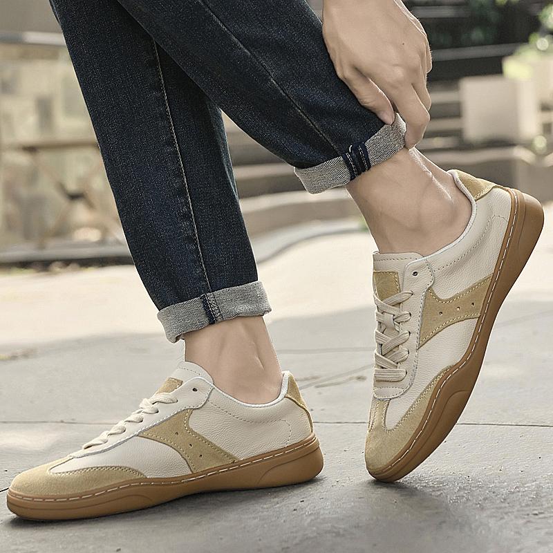 Модная мужская обувь из натуральной кожи, повседневная модная обувь для ходьбы, удобная обувь для скейтбординга для мужчин, высококачественная мужская вулканизированная обувь