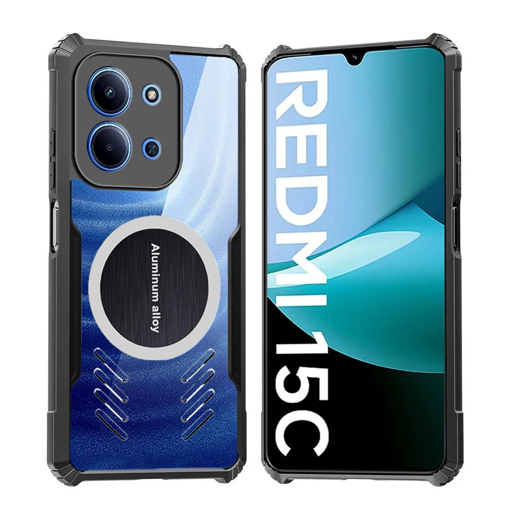 Корпус с теплоотводом для мобильного телефона Redmi 15 15C A5 A4 Turbo 4, акриловый защитный чехол