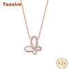 Tancise S925 Sterling Silver Luxury Personality Pendant Necklace Women's Classic Tide Necklace